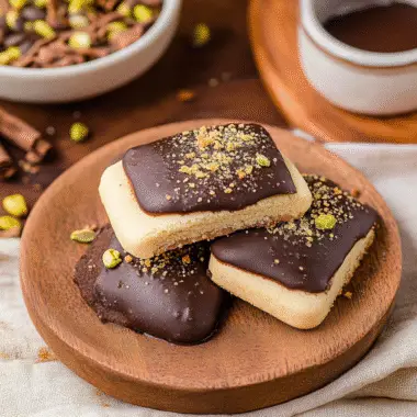Chocolate Dipped Shortbread Cookies