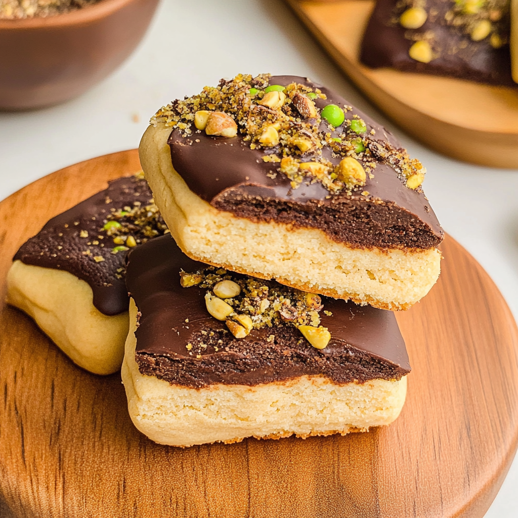 Chocolate Dipped Shortbread Cookies