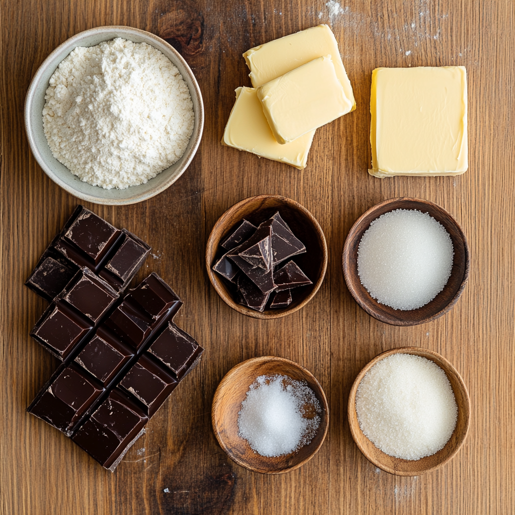 Chocolate Dipped Shortbread Cookies ingredients