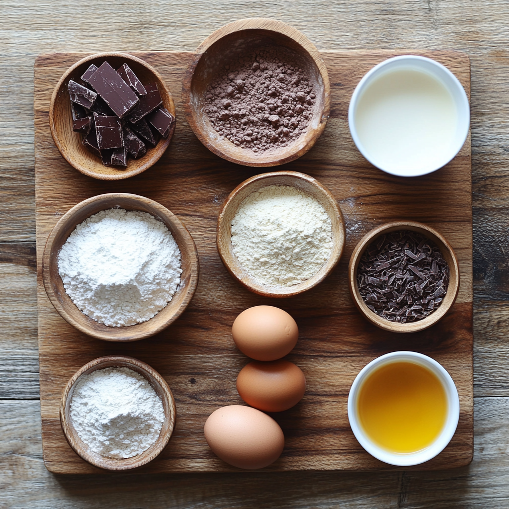Chocolate Peppermint Cupcakes ingredients