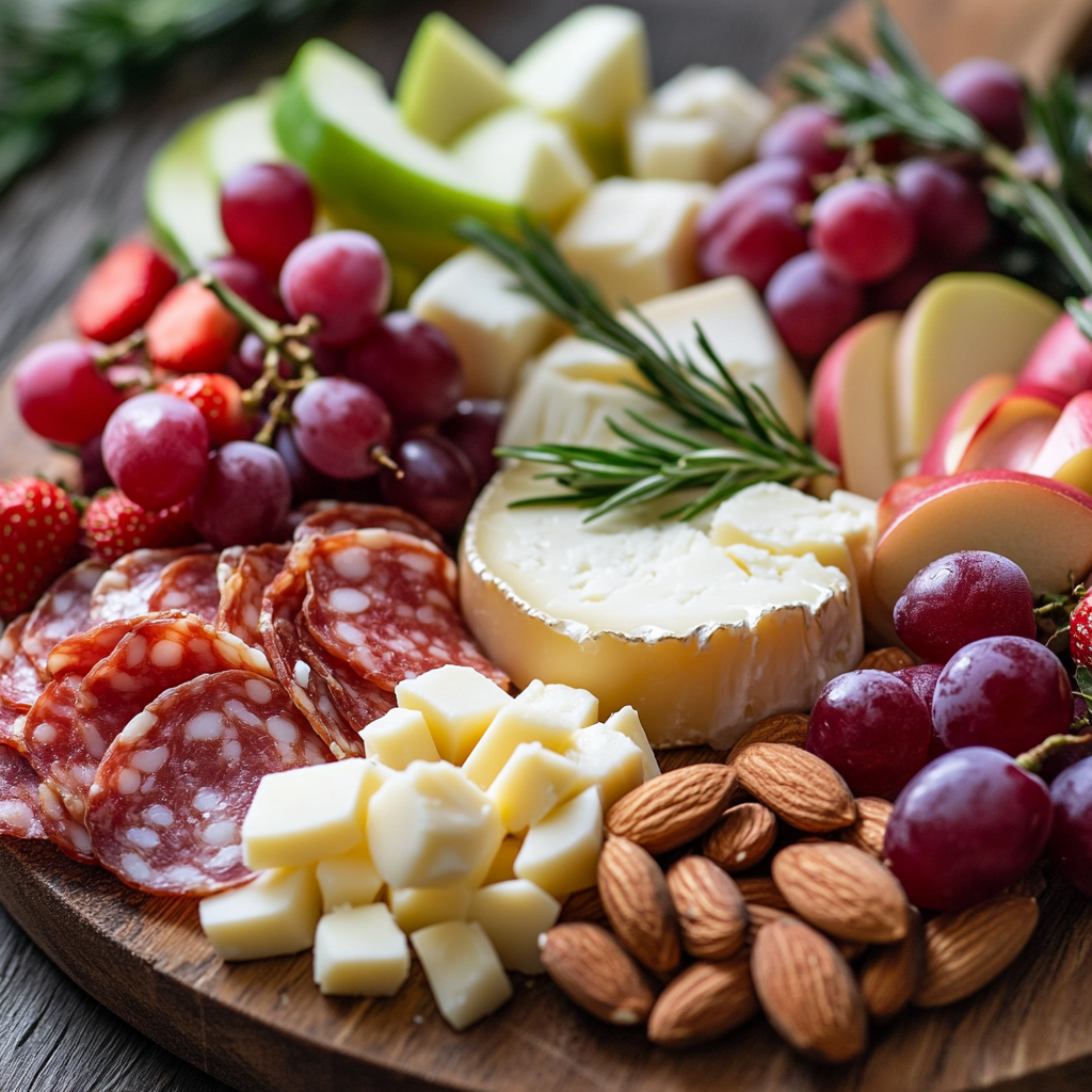 Christmas Tree Charcuterie Board ingredients