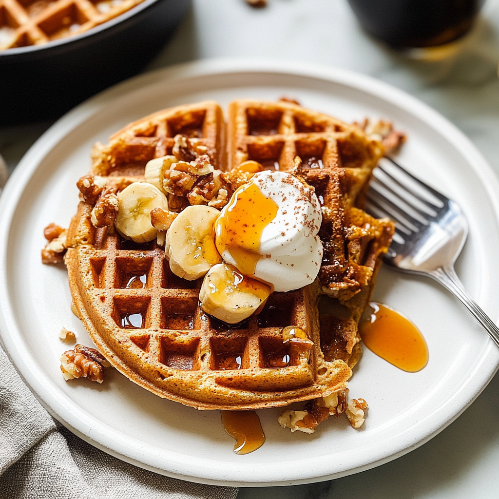 Cozy Whole Wheat Sweet Potato Waffles