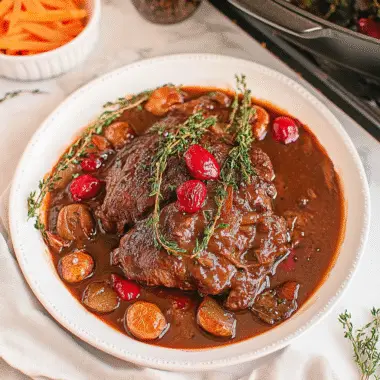 Cranberry Balsamic Roast Beef