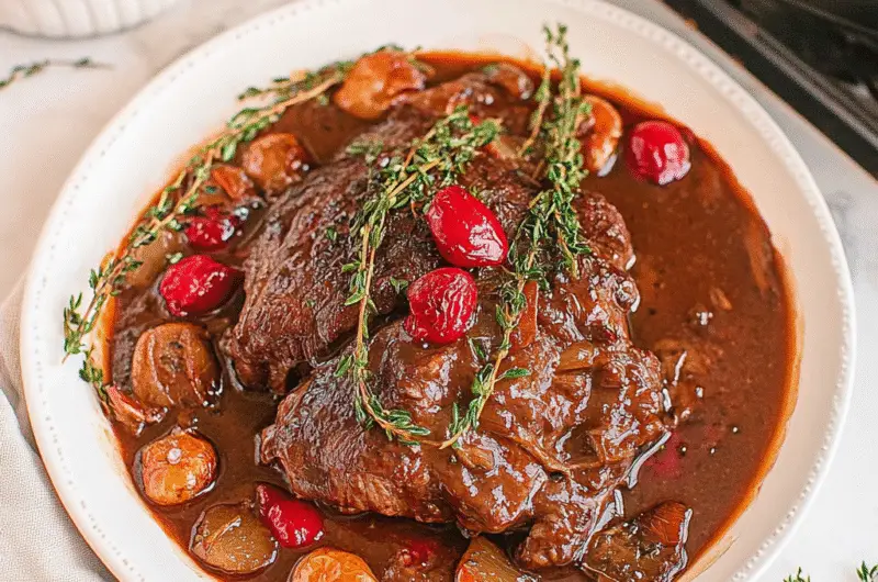 Cranberry Balsamic Roast Beef