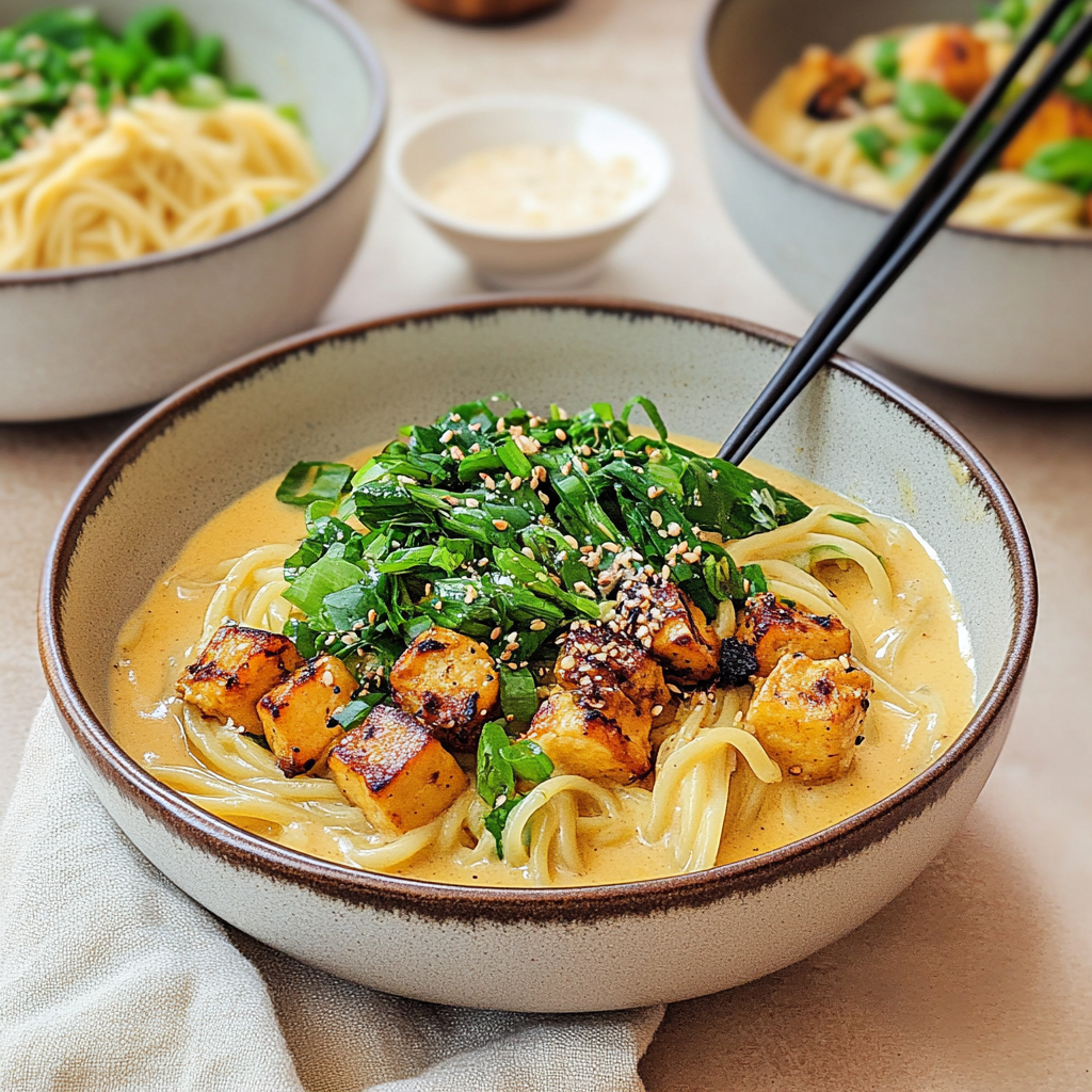 Creamy Coconut Curry Noodles