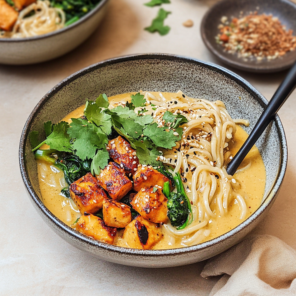 Creamy Coconut Curry Noodles