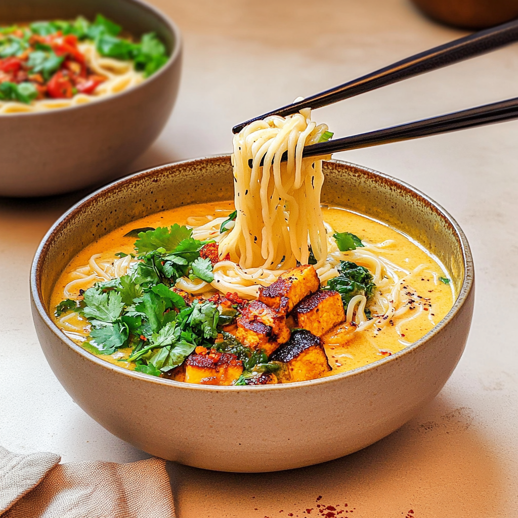 Creamy Coconut Curry Noodles