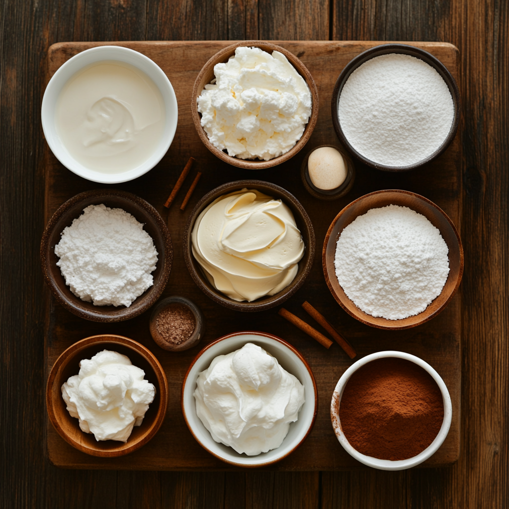 Creamy Gingerbread Dip ingredients
