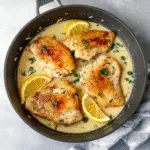 Creamy Lemon Pepper Skillet Chicken