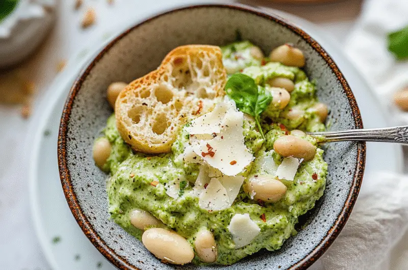Creamy Pesto Butter Beans