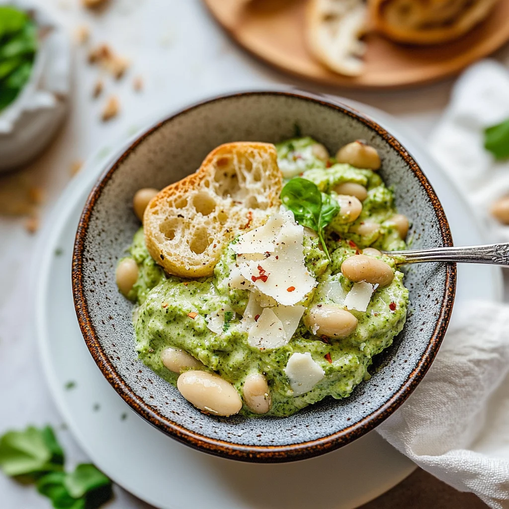Creamy Pesto Butter Beans