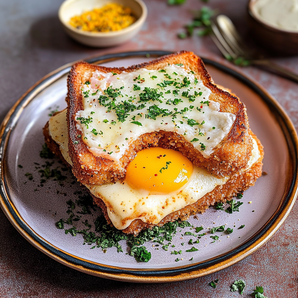 Crispy Ham Katsu Croque Madame