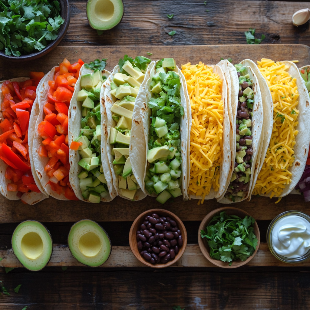 Crispy Vegetarian Burritos ingredients