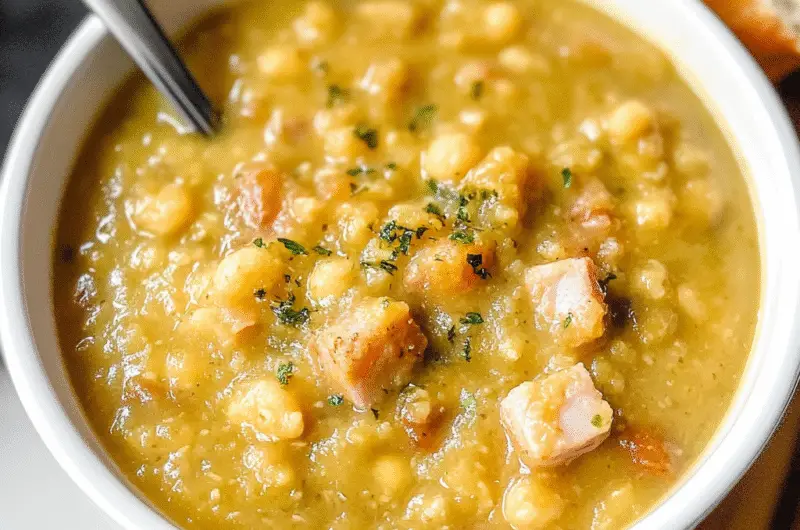 Crockpot Split Pea Ham Soup