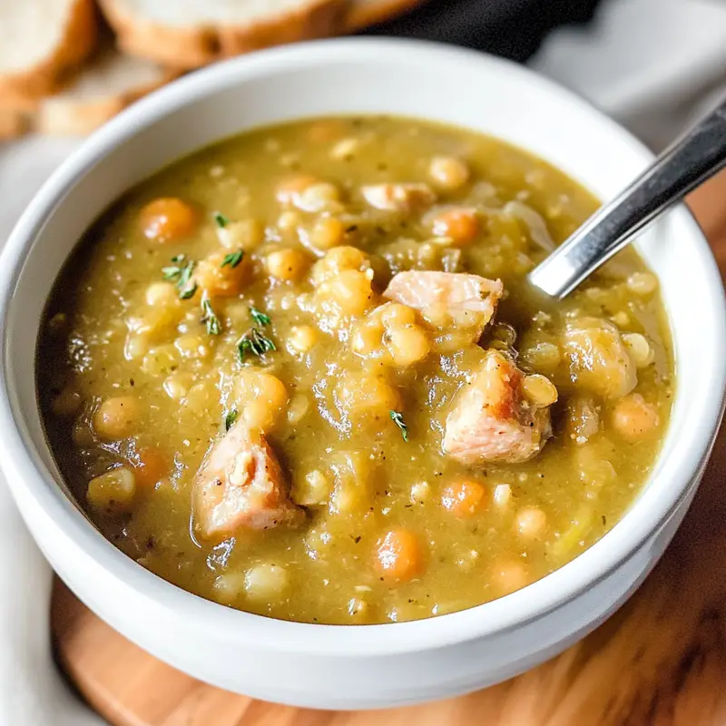 Crockpot Split Pea Ham Soup