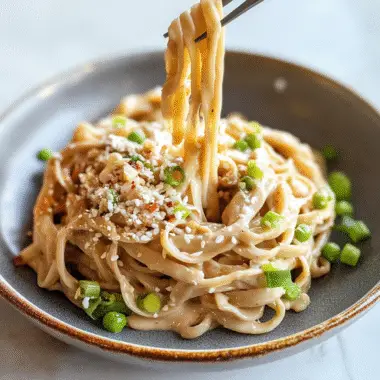 Easy Creamy Tahini Noodles