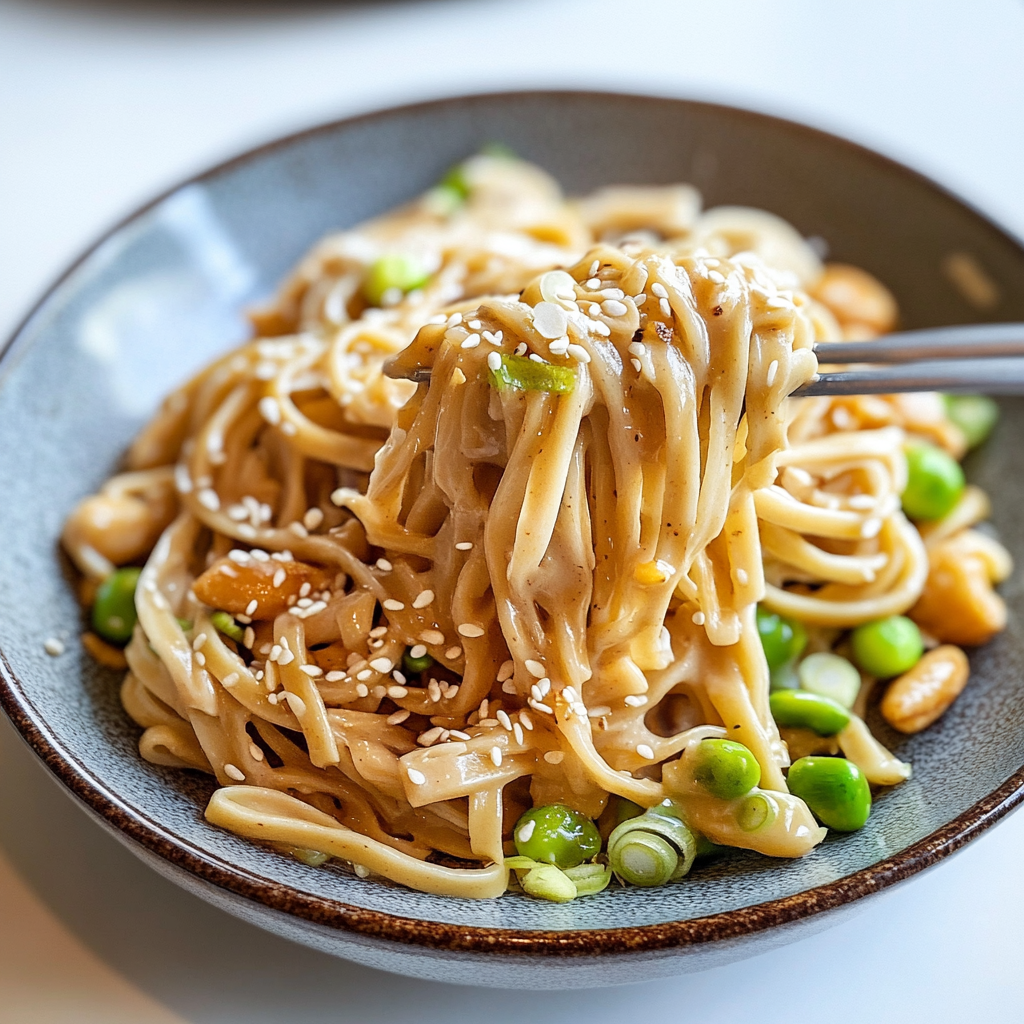 Easy Creamy Tahini Noodles
