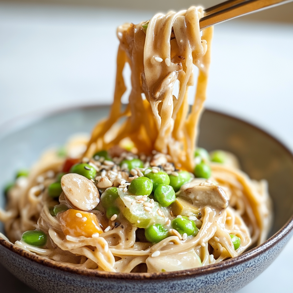 Easy Creamy Tahini Noodles