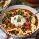 Easy Crockpot Lasagna Soup