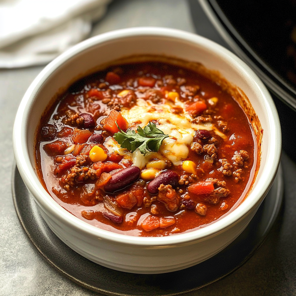 Easy Slow Cooker Chili