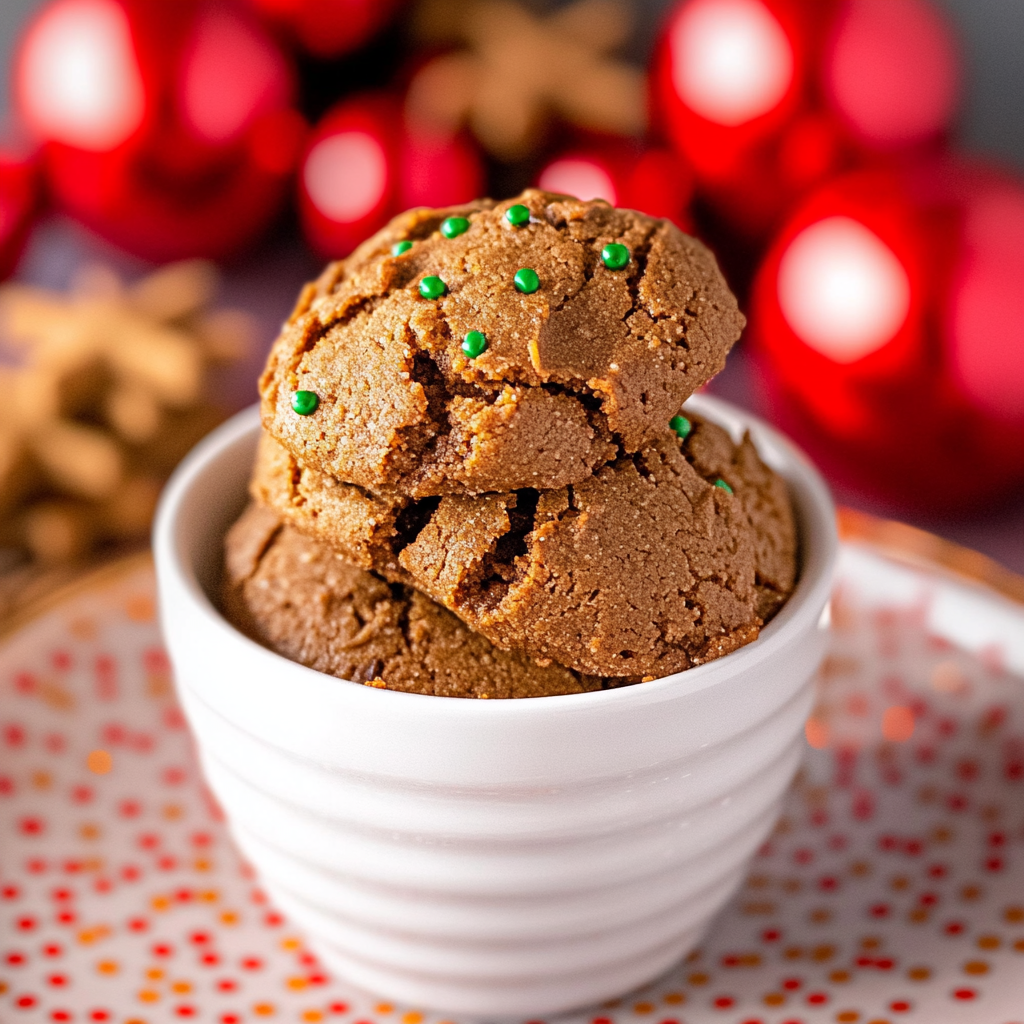 Edible Gingerbread Cookie Dough