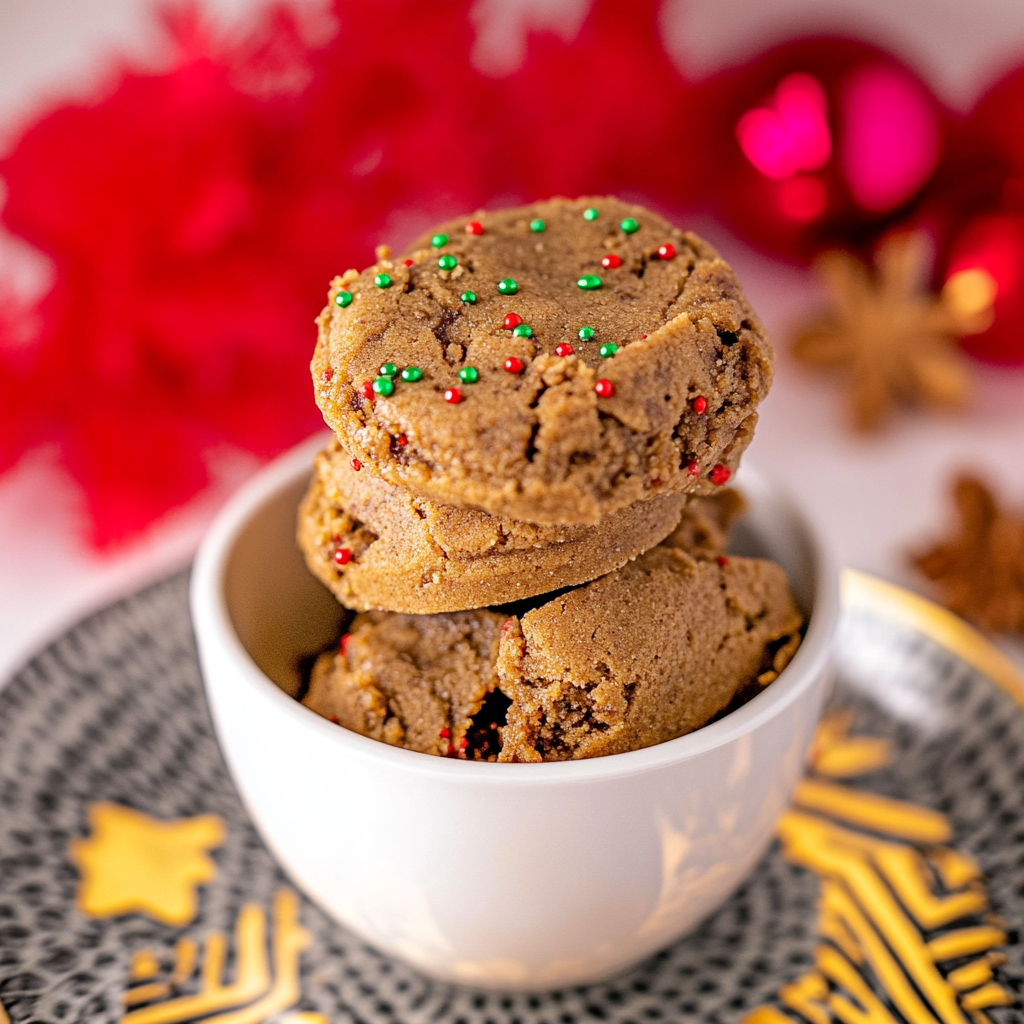 Edible Gingerbread Cookie Dough