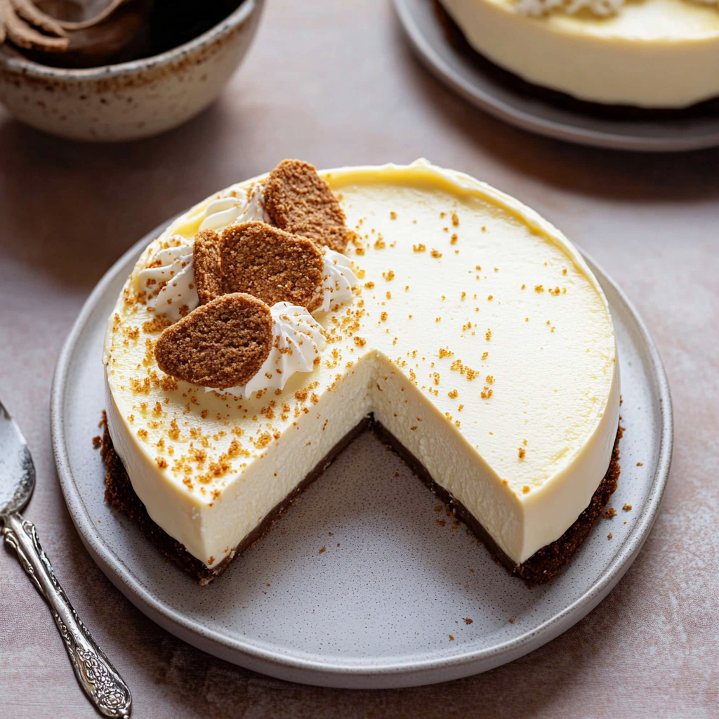 Eggnog Cheesecake with Gingersnap