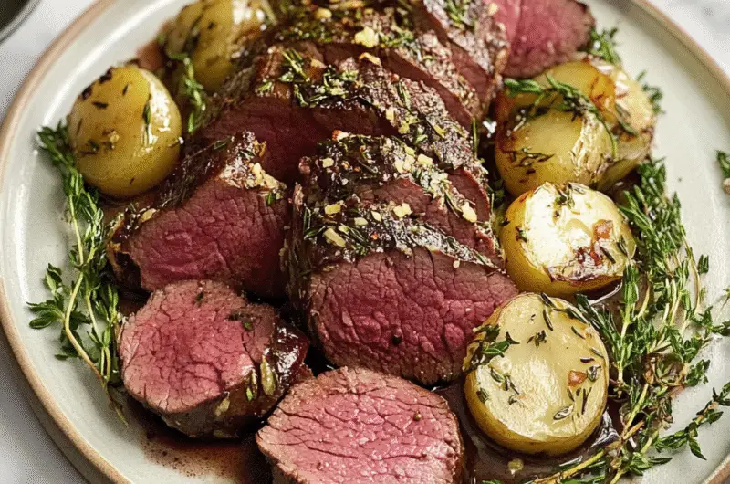 Garlic Rosemary Beef Tenderloin