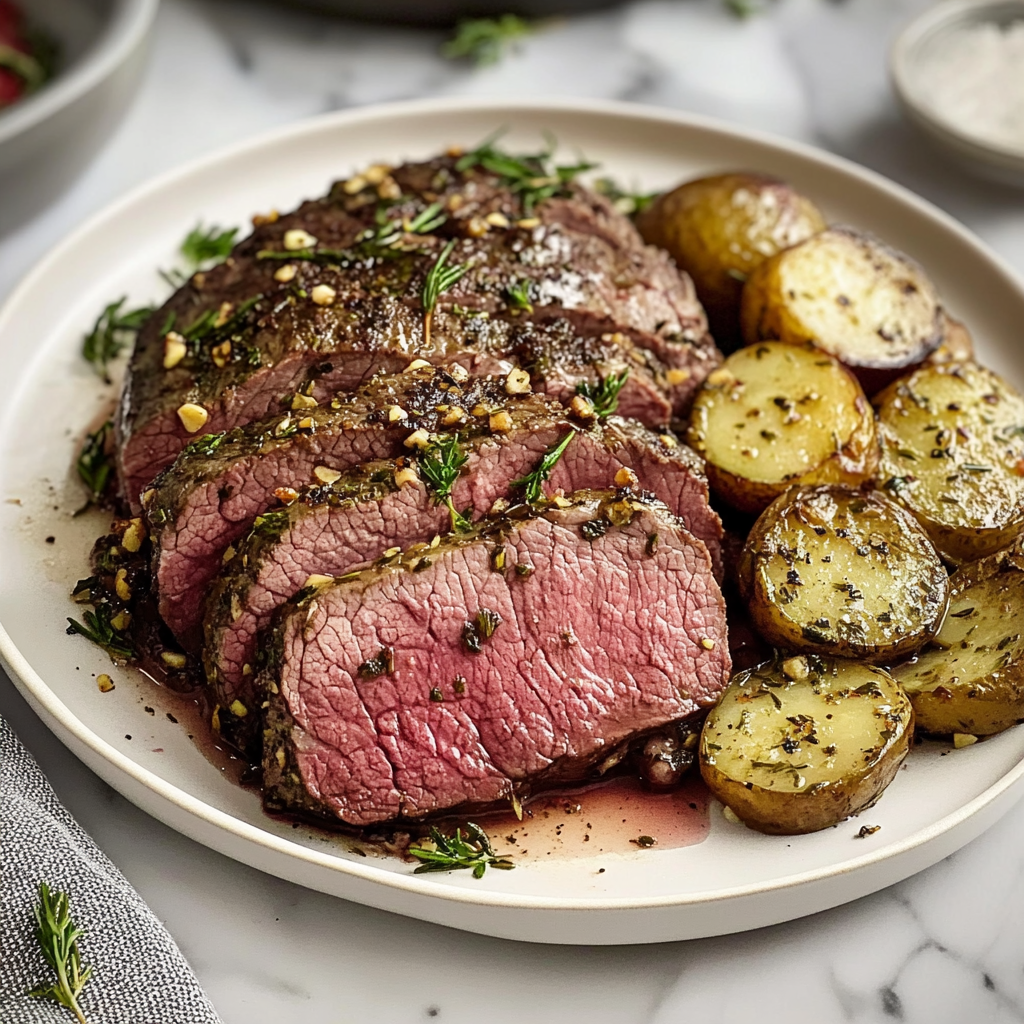 Garlic Rosemary Beef Tenderloin