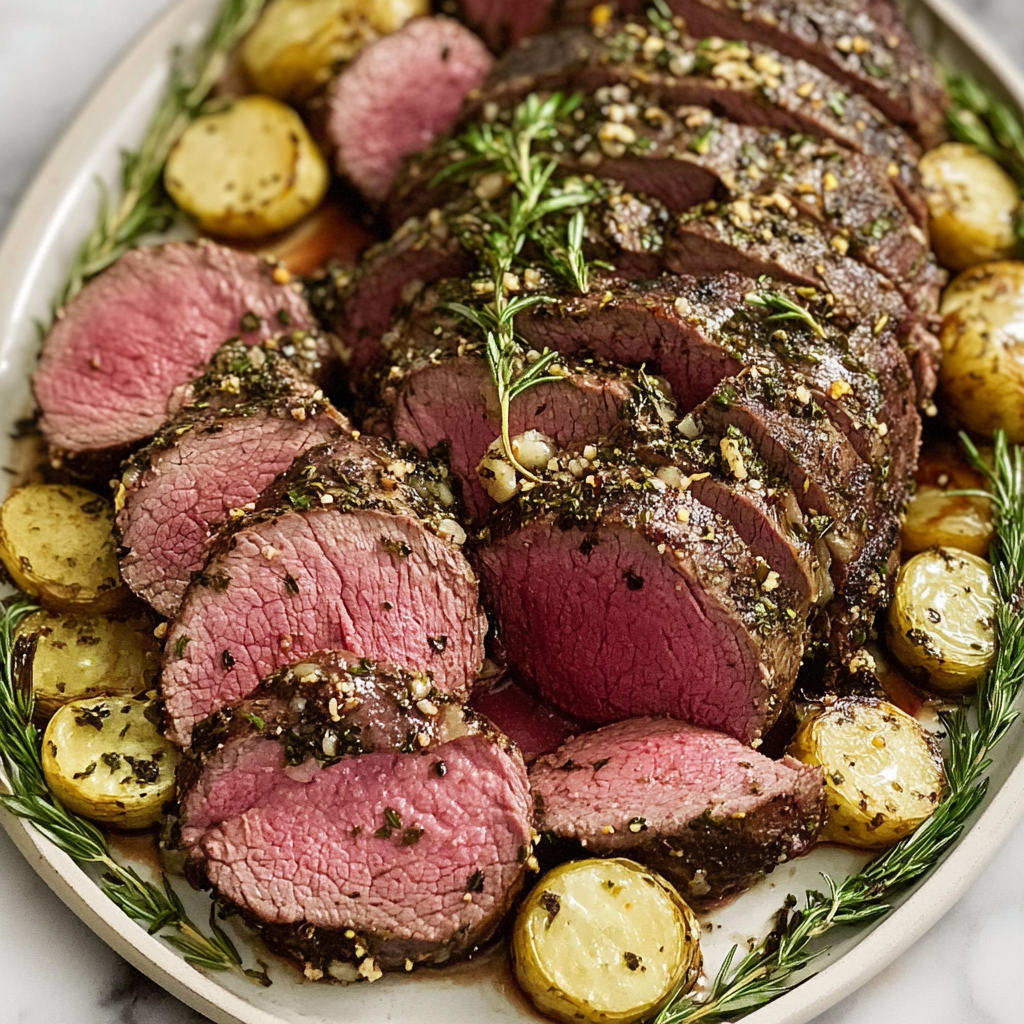 Garlic Rosemary Beef Tenderloin