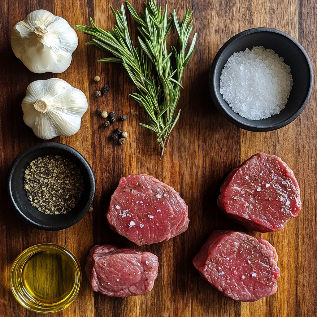 Grilled Filet Mignon ingredients