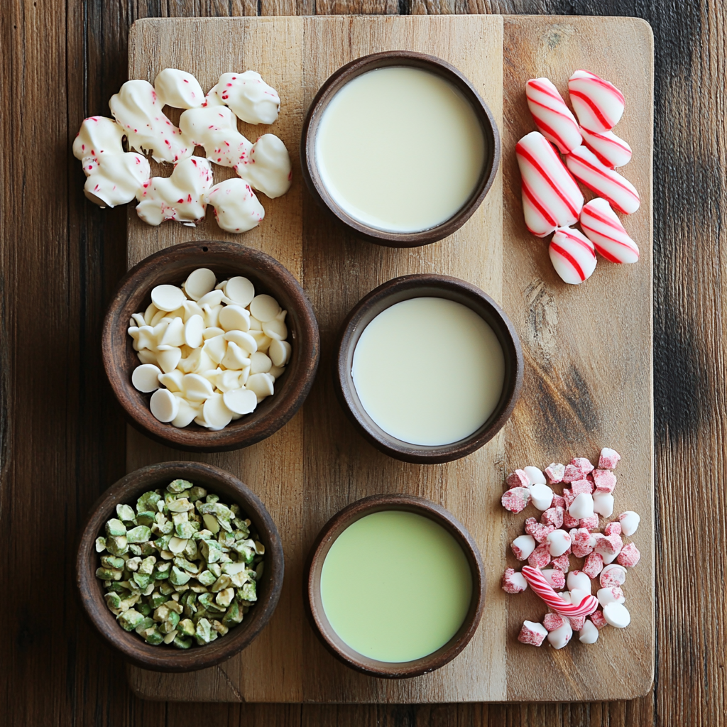 Grinch Fudge ingredients