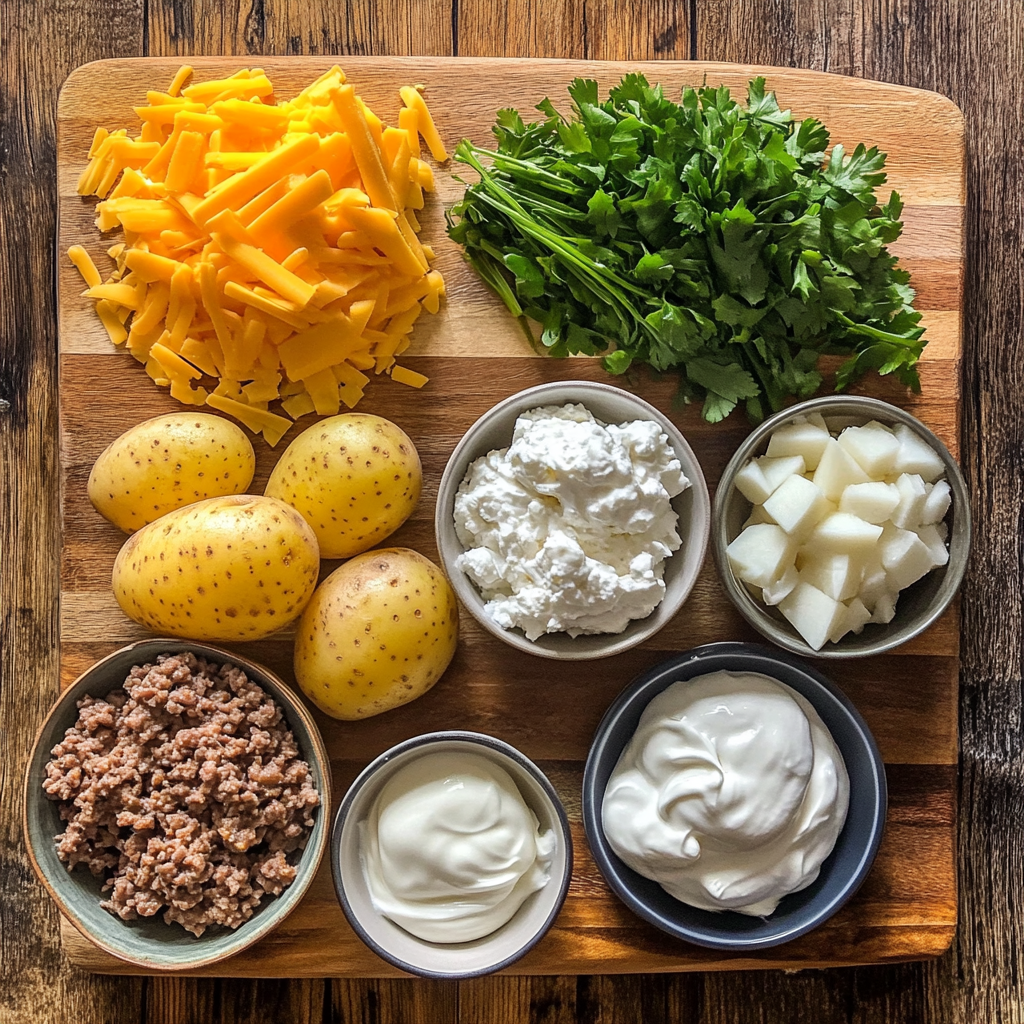 Ground Beef Potato Casserole ingredients