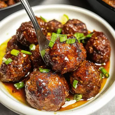Honey Sriracha Meatballs