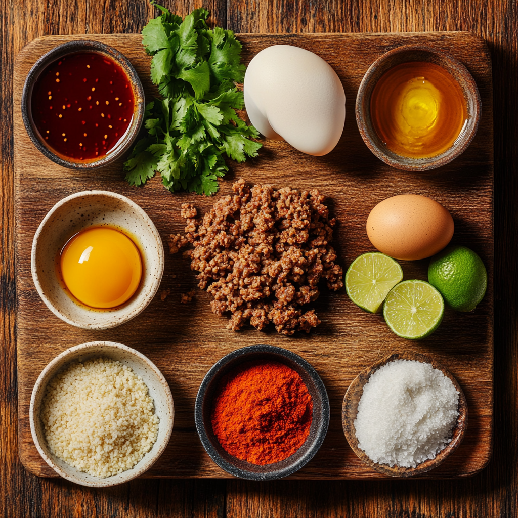 Honey Sriracha Meatballs ingredients