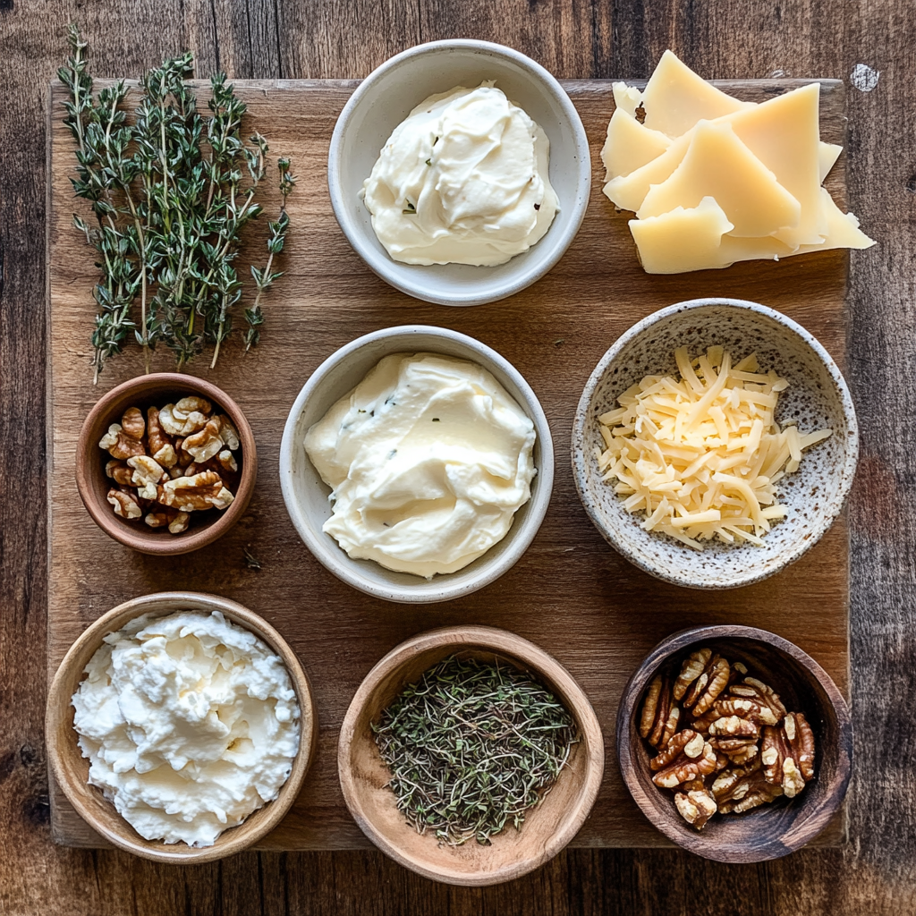Hot Honey Cream Cheese Dip ingredients