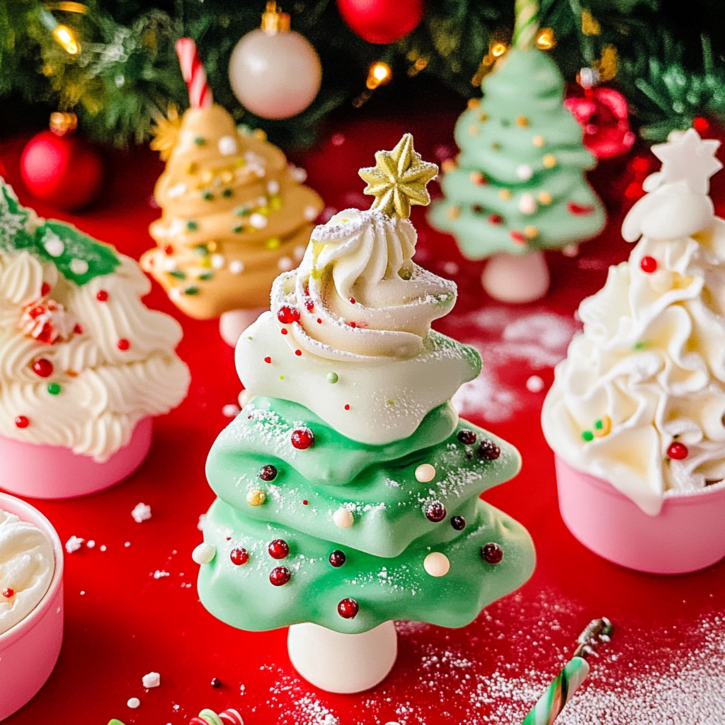 Meringue Christmas Trees