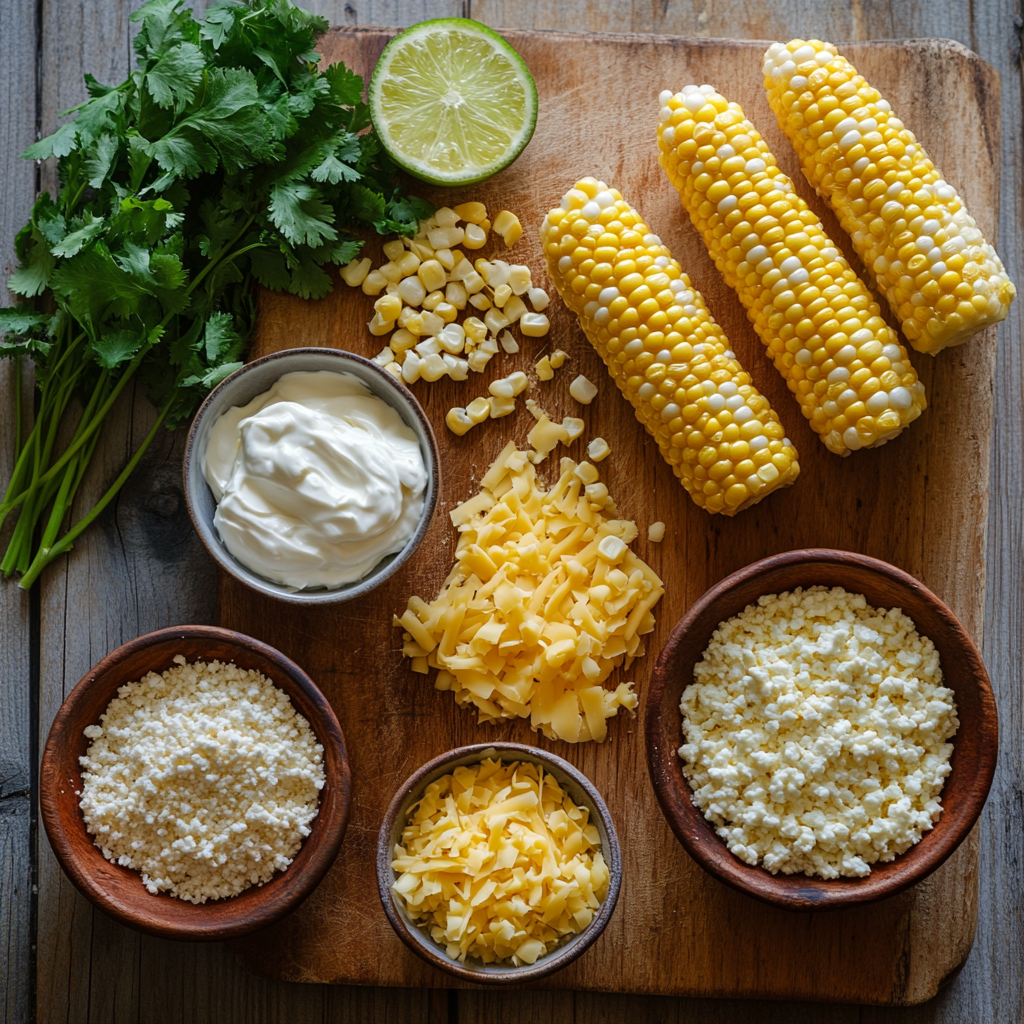 Mexican Street Corn Casserole ingredients