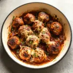 Mozzarella Stuffed Meatballs