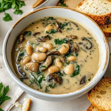 One-Pot White Bean Mushroom Stew