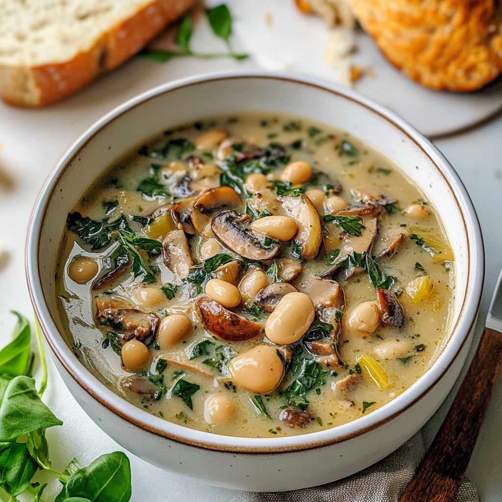 One-Pot White Bean Mushroom Stew