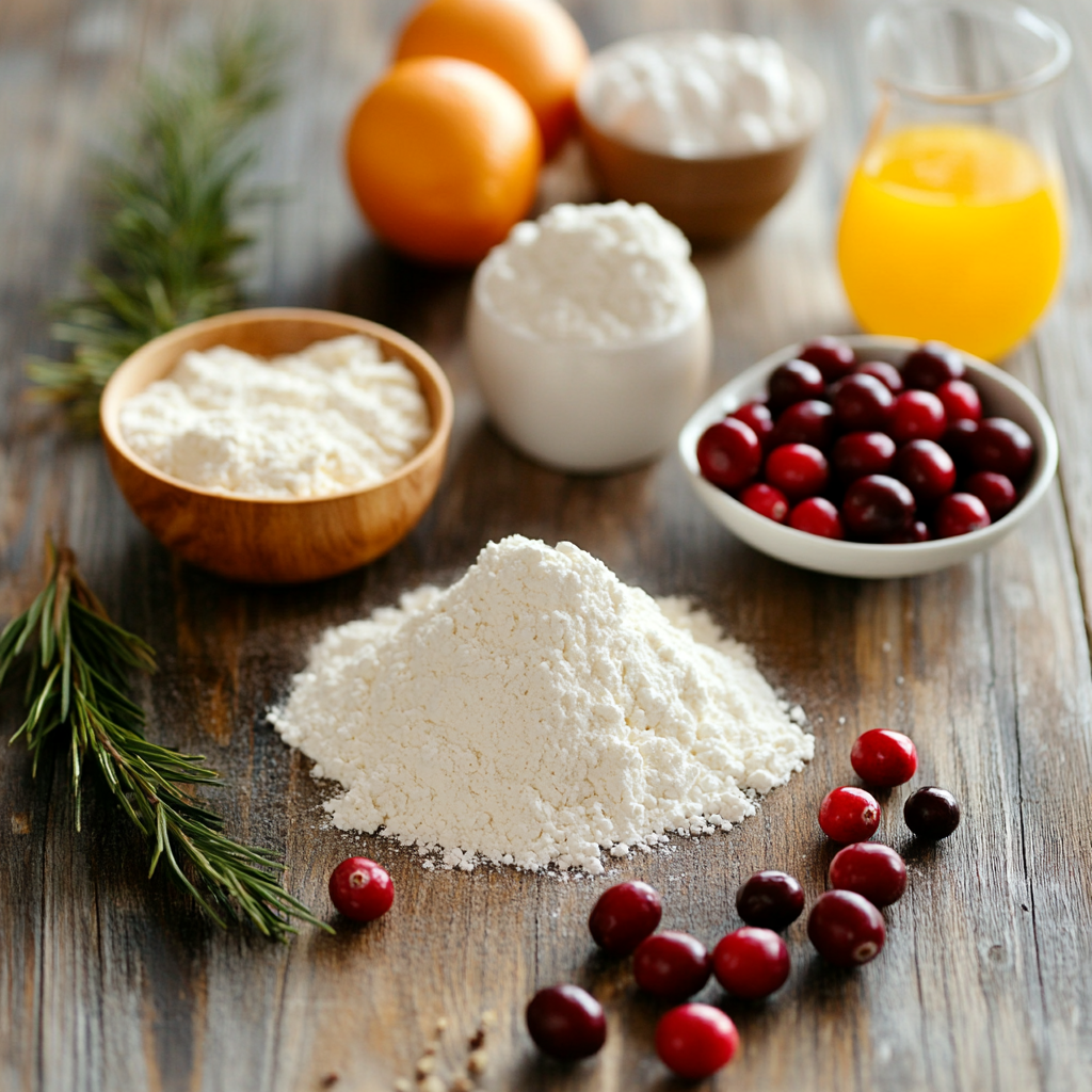 Orange Cranberry Cake ingredients