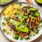 Peruvian Chicken with Aji Verde & Cilantro Rice