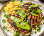 Peruvian Chicken with Aji Verde & Cilantro Rice