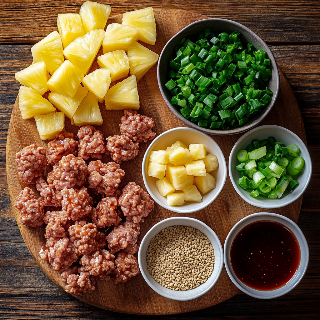 Pineapple Teriyaki Meatballs ingredients