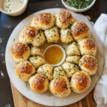 Pull Apart Garlic Bread Wreath