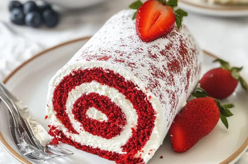 Red Velvet Cake Roll