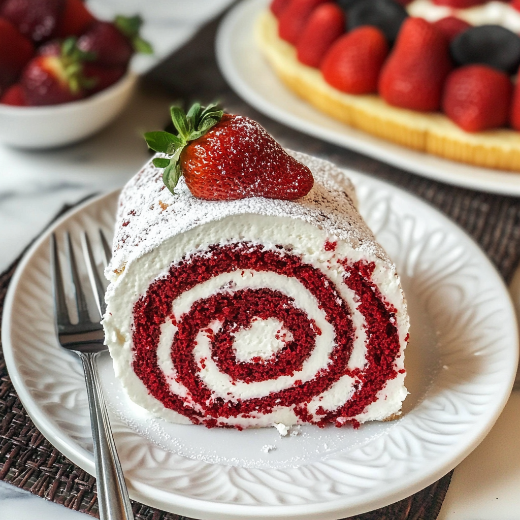 Red Velvet Cake Roll