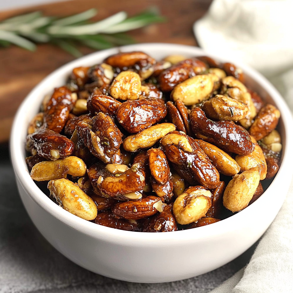Rosemary Roasted Mixed Nuts