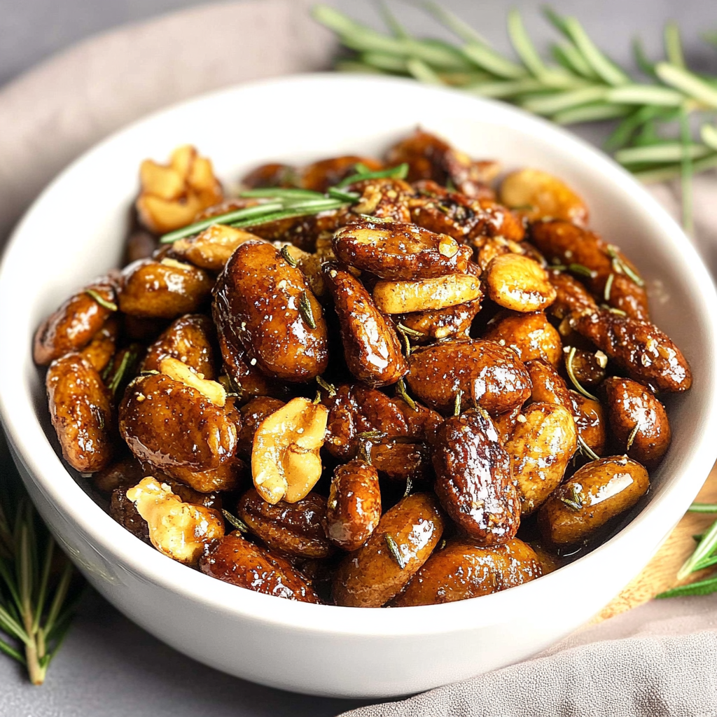Rosemary Roasted Mixed Nuts